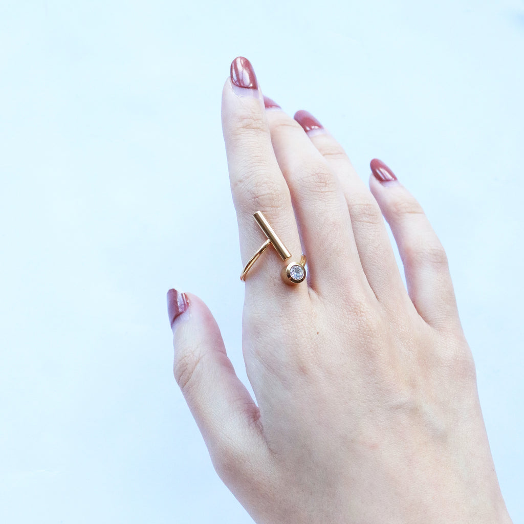 Bardot Ring in Gold (Stainless Steel)