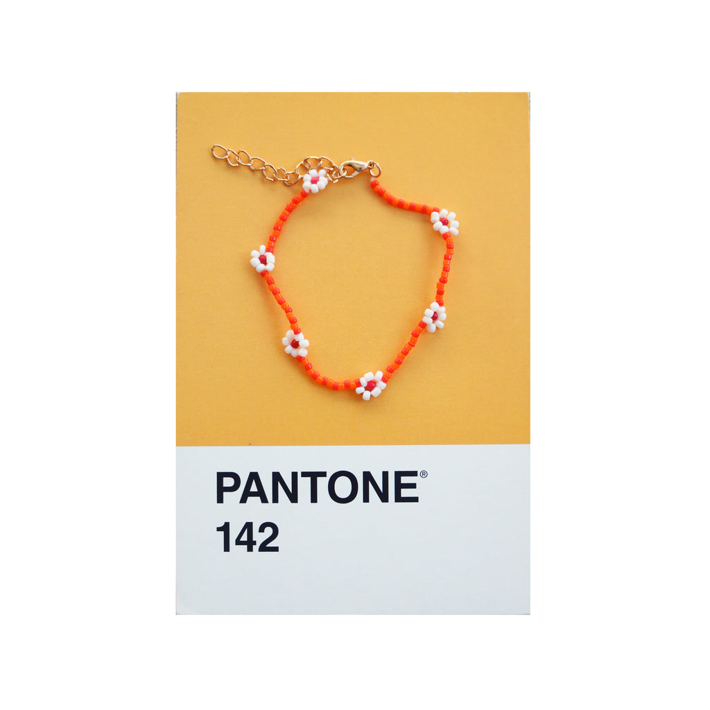 Daisy Bracelet in Tangerine