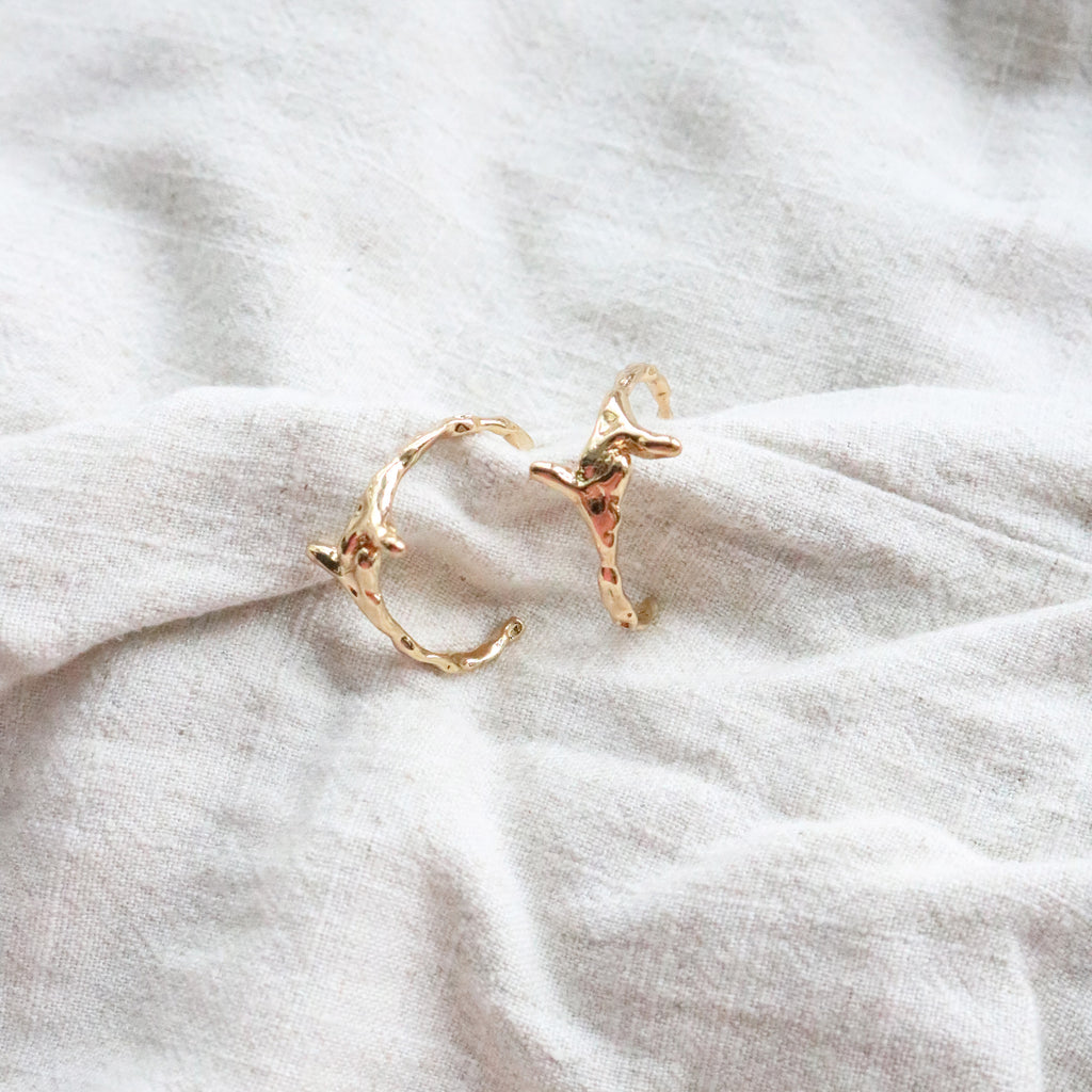 Twiggy Hoops (Gold Plated)