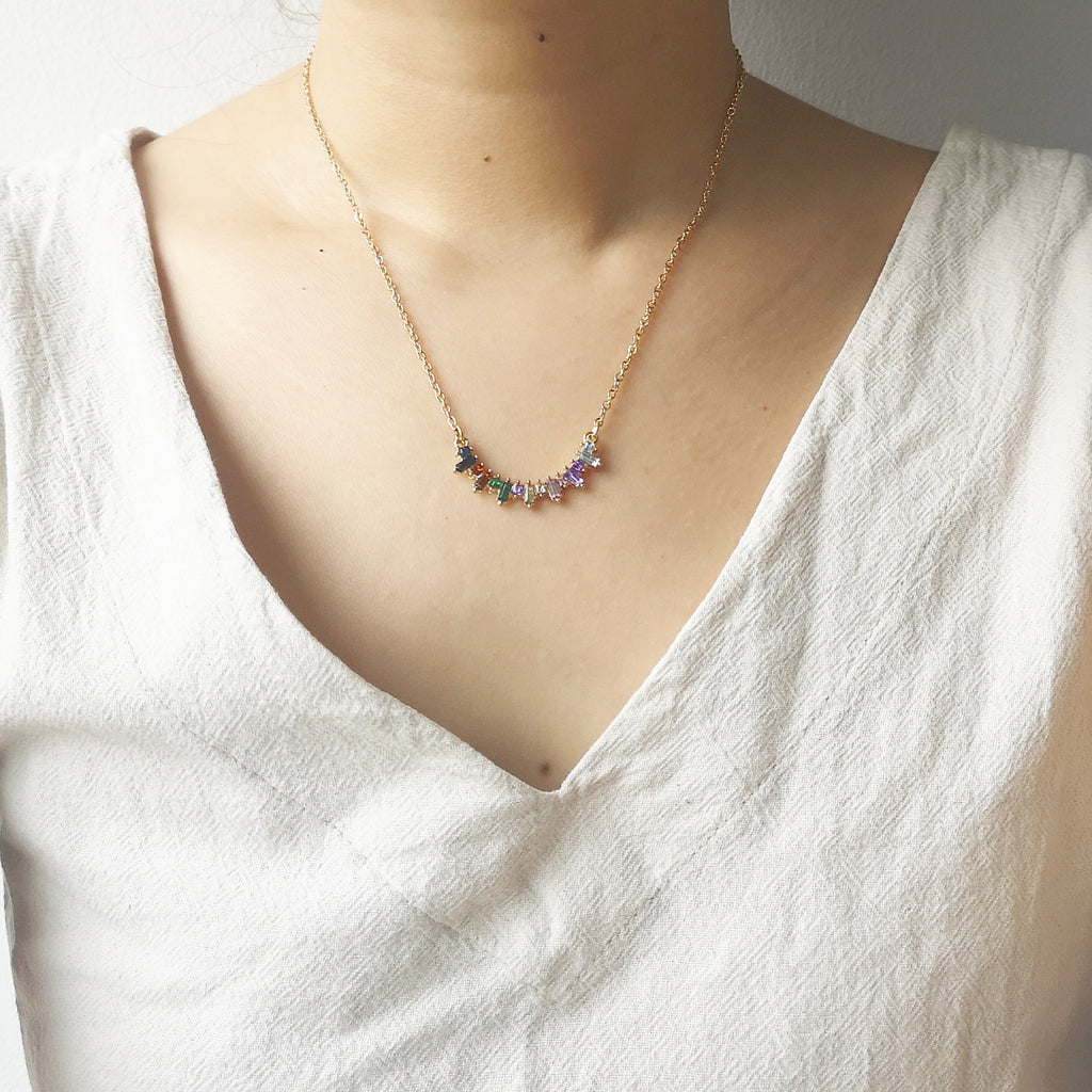 Rainbow Gems Necklace