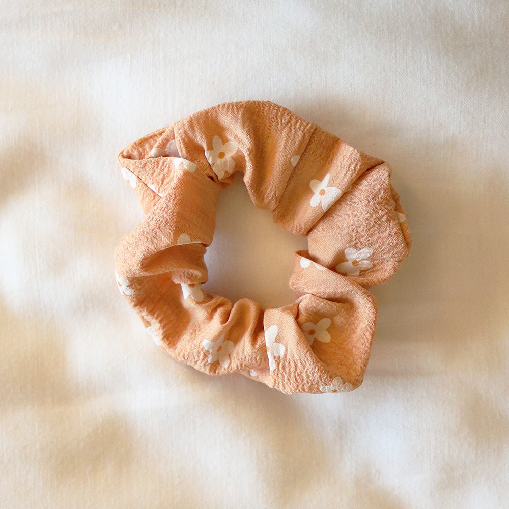 Poppy Scrunchie in Tangerine
