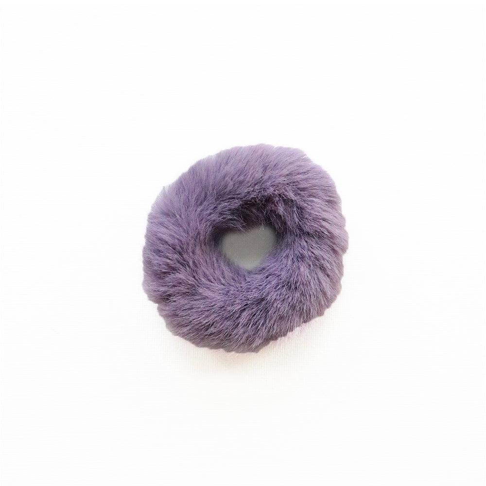 Furry Scrunchie in Purple