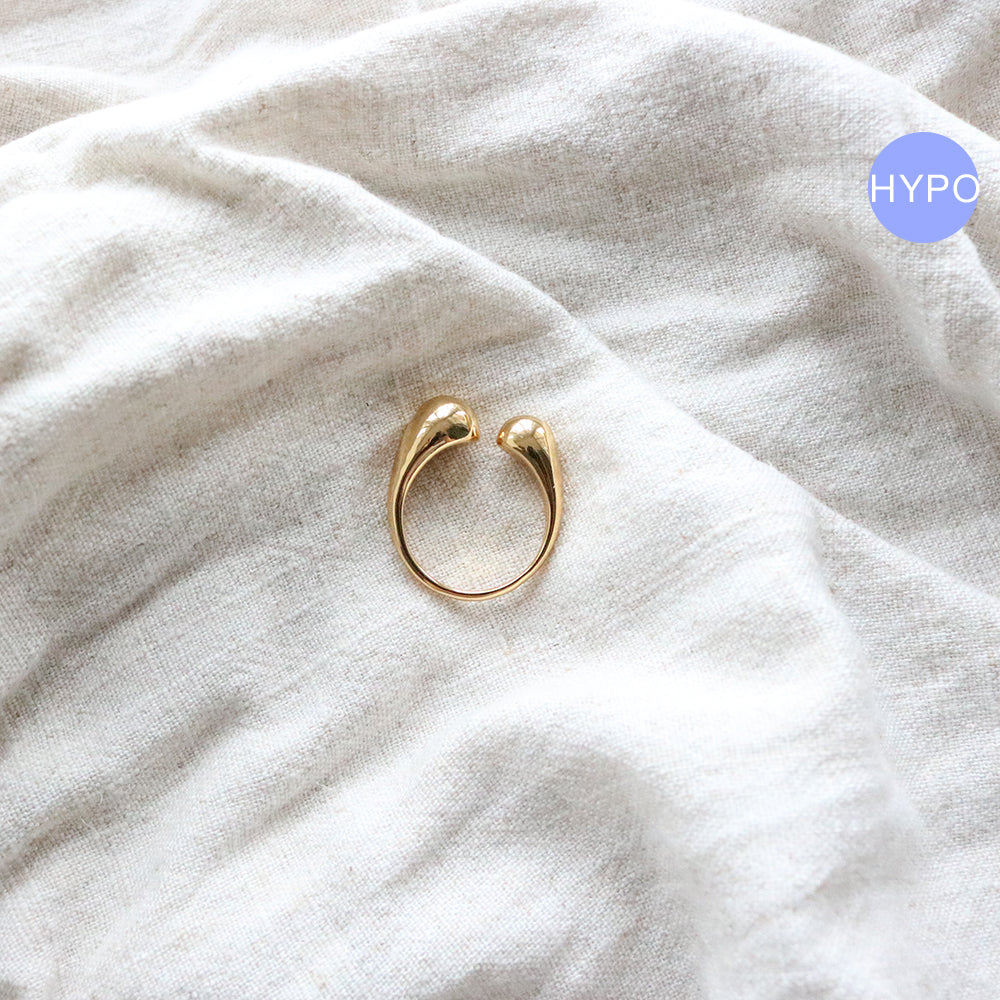 Molecule Ring in Gold (Gold Plated)