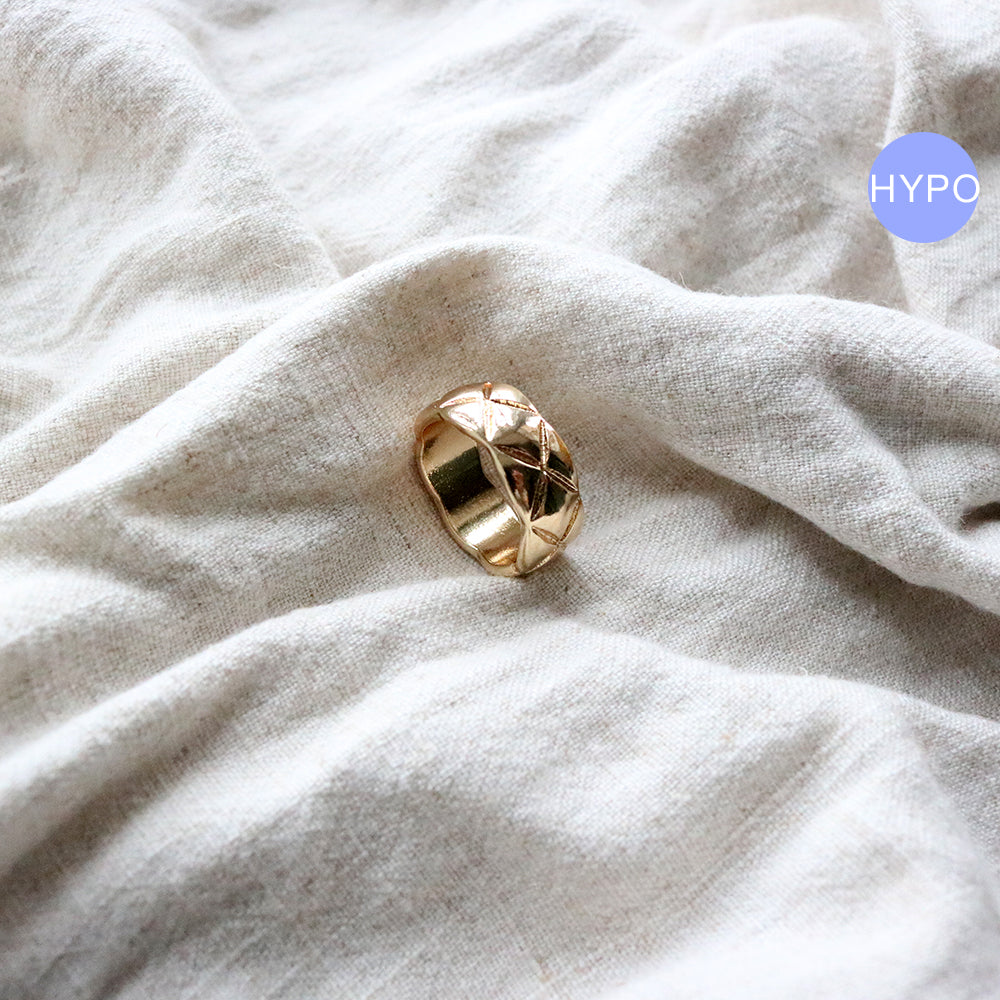 Quilted Ring in Gold (Gold Plated)